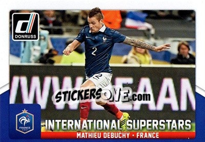 Sticker Mathieu Debuchy - Donruss Soccer 2015 n. IS-29 - Panini