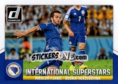Sticker Miralem Pjanic - Donruss Soccer 2015 n. IS-33 - Panini