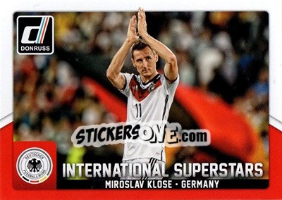 Sticker Miroslav Klose - Donruss Soccer 2015 n. IS-34 - Panini