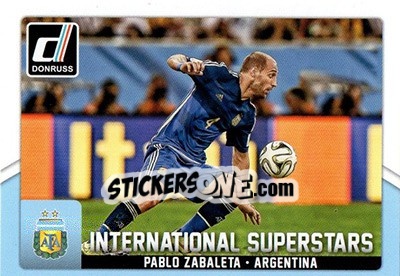 Figurina Pablo Zabaleta - Donruss Soccer 2015 - Panini