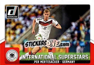 Sticker Per Mertesacker - Donruss Soccer 2015 n. IS-39 - Panini