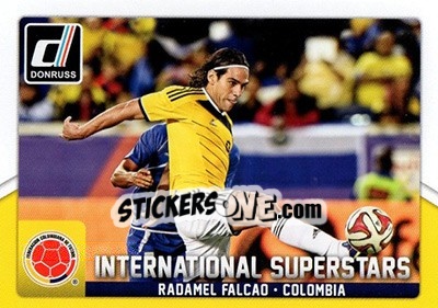 Sticker Radamel Falcao - Donruss Soccer 2015 n. IS-41 - Panini