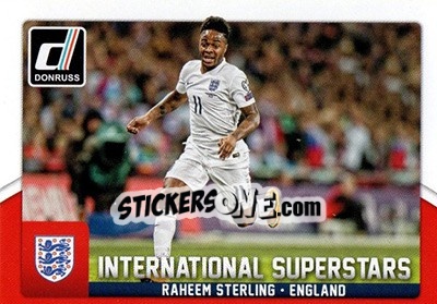 Sticker Raheem Sterling - Donruss Soccer 2015 n. IS-42 - Panini