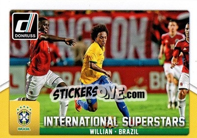 Sticker Willian - Donruss Soccer 2015 n. IS-49 - Panini