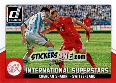 Sticker Xherdan Shaqiri - Donruss Soccer 2015 n. IS-50 - Panini