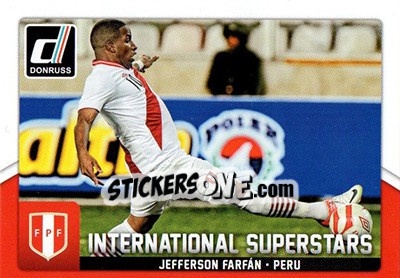 Sticker Jefferson Farfan - Donruss Soccer 2015 n. IS-51 - Panini