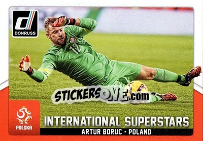 Sticker Artur Boruc - Donruss Soccer 2015 n. IS-55 - Panini