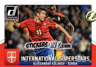 Sticker Aleksandar Kolarov - Donruss Soccer 2015 n. IS-56 - Panini