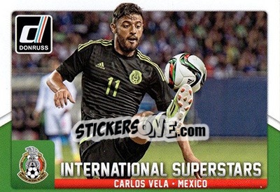 Sticker Carlos Vela - Donruss Soccer 2015 n. IS-58 - Panini