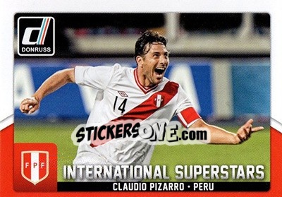 Sticker Claudio Pizarro - Donruss Soccer 2015 n. IS-59 - Panini