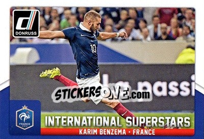 Sticker Karim Benzema - Donruss Soccer 2015 n. IS-60 - Panini