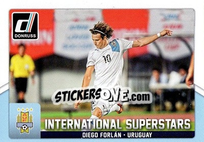 Sticker Diego Forlan - Donruss Soccer 2015 n. IS-61 - Panini