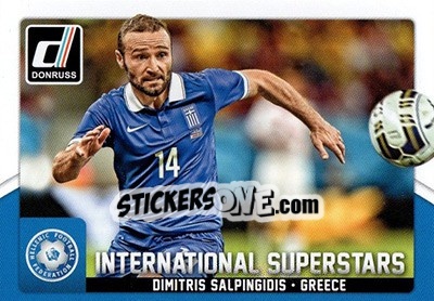 Sticker Dimitris Salpingidis - Donruss Soccer 2015 n. IS-62 - Panini