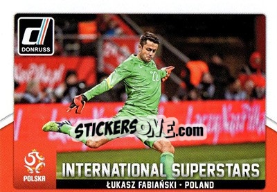 Sticker Lukasz Fabianski - Donruss Soccer 2015 n. IS-69 - Panini
