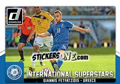 Figurina Giannis Fetfatzidis - Donruss Soccer 2015 n. IS-71 - Panini