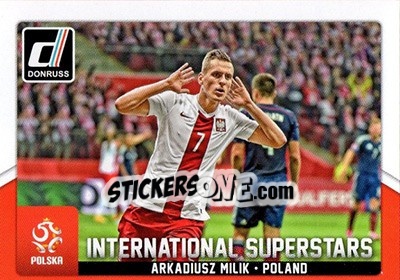 Sticker Arkadiusz Milik - Donruss Soccer 2015 n. IS-72 - Panini