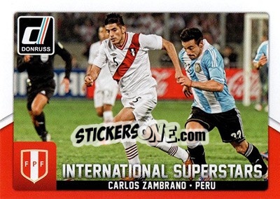 Sticker Carlos Zambrano - Donruss Soccer 2015 n. IS-78 - Panini