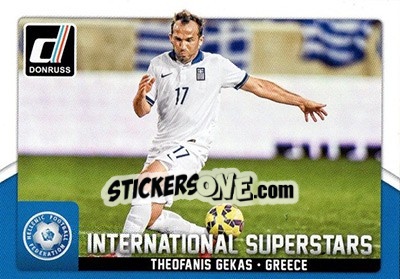 Sticker Theofanis Gekas - Donruss Soccer 2015 n. IS-88 - Panini