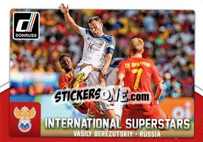 Sticker Vasili Berezutski - Donruss Soccer 2015 n. IS-90 - Panini