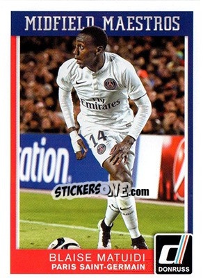 Sticker Blaise Matuidi - Donruss Soccer 2015 - Panini