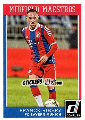 Sticker Franck Ribery - Donruss Soccer 2015 n. MM-9 - Panini