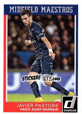 Sticker Javier Pastore - Donruss Soccer 2015 n. MM-13 - Panini