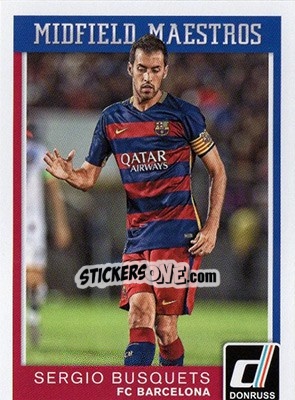 Sticker Sergio Busquets - Donruss Soccer 2015 n. MM-20 - Panini