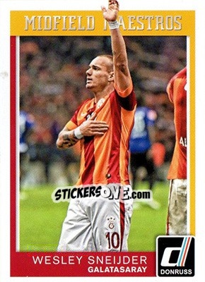 Sticker Wesley Sneijder - Donruss Soccer 2015 n. MM-23 - Panini