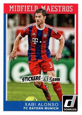 Sticker Xabi Alonso - Donruss Soccer 2015 n. MM-24 - Panini
