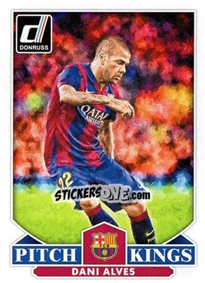 Sticker Dani Alves - Donruss Soccer 2015 n. PK-4 - Panini
