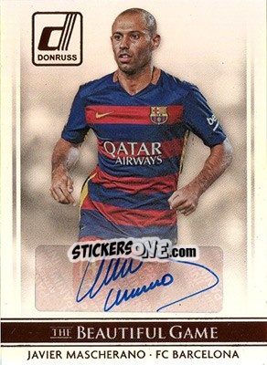 Sticker Javier Mascherano - Donruss Soccer 2015 n. BGS-6 - Panini
