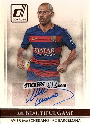 Sticker Javier Mascherano - Donruss Soccer 2015 - Panini