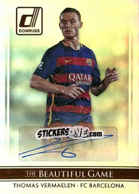 Sticker Thomas Vermaelen - Donruss Soccer 2015 n. BGS-21 - Panini