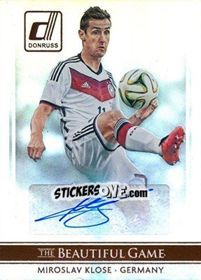 Sticker Miroslav Klose - Donruss Soccer 2015 n. BGS-53 - Panini