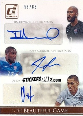 Sticker Clint Dempsey / Jozy Altidore / Tim Howard - Donruss Soccer 2015 n. BGTS-1 - Panini