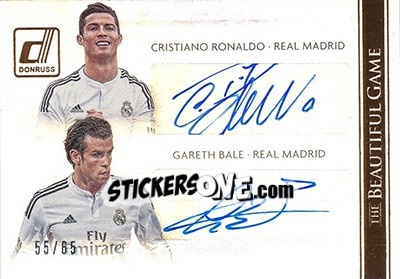 Sticker Cristiano Ronaldo / Gareth Bale - Donruss Soccer 2015 n. BGCS-1 - Panini