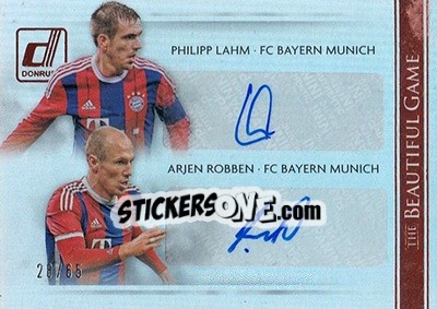 Sticker Arjen Robben / Philipp Lahm - Donruss Soccer 2015 n. BGCS-2 - Panini