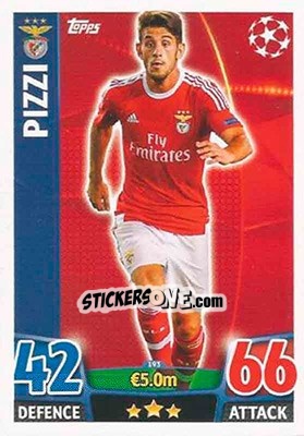 Cromo Pizzi - UEFA Champions League 2015-2016. Match Attax n. 193 - Topps