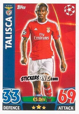 Cromo Talisca - UEFA Champions League 2015-2016. Match Attax - Topps