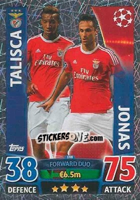 Sticker Talisca / Jonas - UEFA Champions League 2015-2016. Match Attax n. 198 - Topps