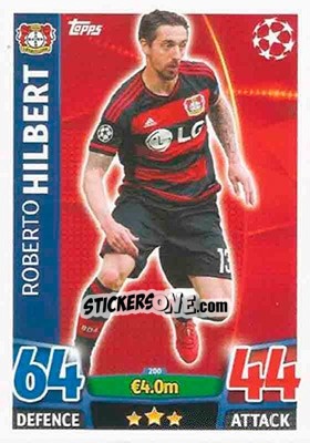 Sticker Roberto Hilbert - UEFA Champions League 2015-2016. Match Attax - Topps
