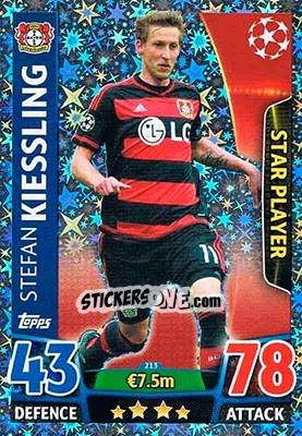 Sticker Stefan Kießling - UEFA Champions League 2015-2016. Match Attax n. 213 - Topps