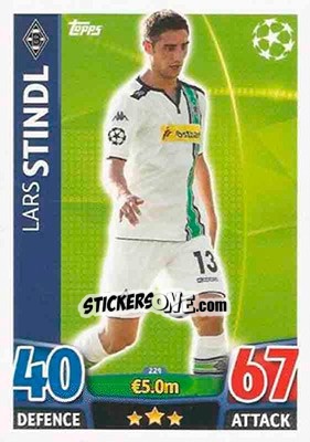 Sticker Lars Stindl - UEFA Champions League 2015-2016. Match Attax - Topps