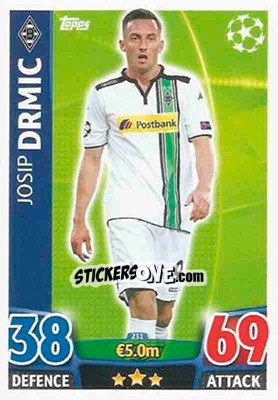 Sticker Josip Drmic - UEFA Champions League 2015-2016. Match Attax n. 231 - Topps