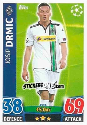 Figurina Josip Drmic - UEFA Champions League 2015-2016. Match Attax - Topps