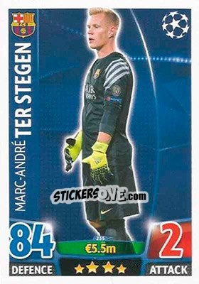 Cromo Marc-André ter Stegen - UEFA Champions League 2015-2016. Match Attax n. 235 - Topps