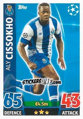 Sticker Aly Cissokho - UEFA Champions League 2015-2016. Match Attax n. 23 - Topps