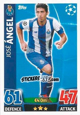 Sticker José Ángel - UEFA Champions League 2015-2016. Match Attax n. 24 - Topps