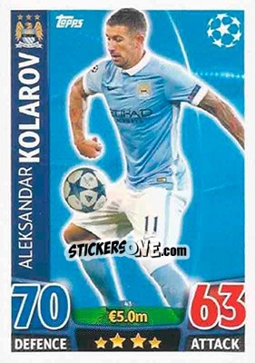 Sticker Aleksandar Kolarov - UEFA Champions League 2015-2016. Match Attax - Topps