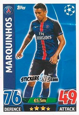 Sticker Marquinhos - UEFA Champions League 2015-2016. Match Attax - Topps